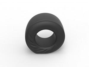 Dragster rear tire during start Scale 1 to 25 Modelo de Impressão 3D