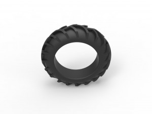Tractor tire 19 Scale 1 to 25 3D 프린트 모델