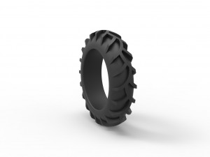 Tractor tire 19 Scale 1 to 25 3D 프린트 모델