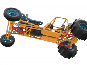 Dirt Dragster Scale 1 to 25 Model Cetak 3D