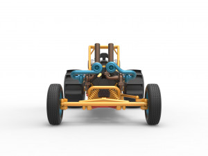 Dirt Dragster Scale 1 to 25 Model Cetak 3D