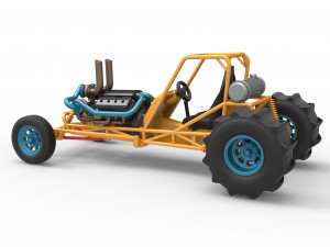 Dirt Dragster Scale 1 to 25 Model Cetak 3D