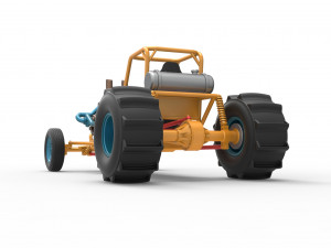 Dirt Dragster Scale 1 to 25 Model Cetak 3D