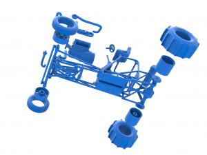Dirt Dragster Scale 1 to 25 Model Cetak 3D