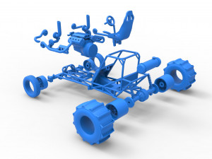 Dirt Dragster Scale 1 to 25 Model Cetak 3D