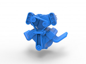 Engine V8 with double supercharger Version 7 Scale 1 to 25 Modèles 3D en vedette