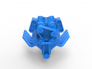 Engine V8 with double supercharger Version 7 Scale 1 to 25 Modèles 3D en vedette