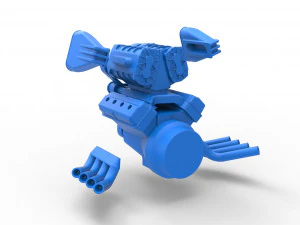 Engine V8 with double supercharger Version 7 Scale 1 to 25 3D Print Model