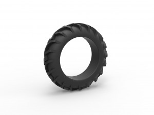 Tractor tire 20 Scale 1 to 25 3D प्रिंट मॉडल