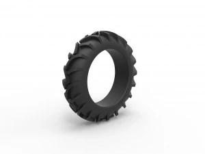 Tractor tire 20 Scale 1 to 25 3D Print Model