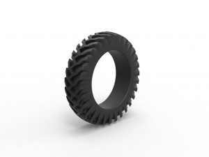 Tractor tire 22 Scale 1 to 25 3D Принт Модель