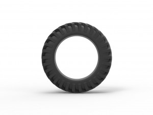 Tractor tire 22 Scale 1 to 25 3D Принт Модель