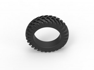 Tractor tire 22 Scale 1 to 25 3D Принт Модель