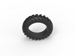 Tractor tire 23 Scale 1 to 25 3D 打印模型