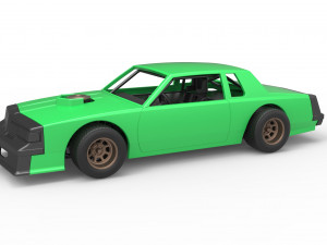 Vintage dirt late model race car Scale 1 to 25 3Dプリントモデル