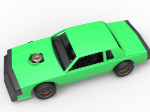 Vintage dirt late model race car Scale 1 to 25 Modèles 3D en vedette