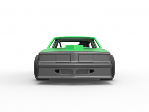 Vintage dirt late model race car Scale 1 to 25 Modèles 3D en vedette