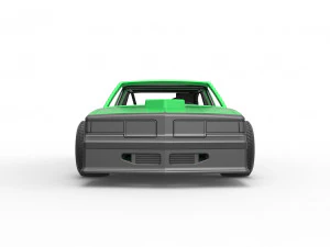 Carro de corrida vintage, modelo antigo, escala 1 a 25 Modelo de Impressão 3D