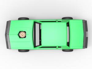 Vintage dirt late model race car Scale 1 to 25 Modèles 3D en vedette