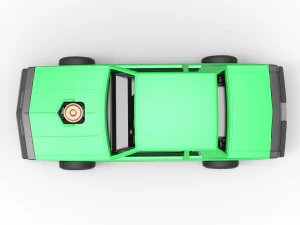 Carro de corrida vintage, modelo antigo, escala 1 a 25 Modelo de Impressão 3D