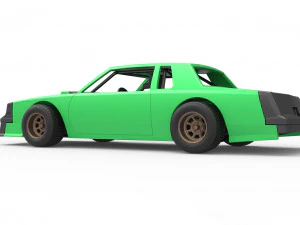 Carro de corrida vintage, modelo antigo, escala 1 a 25 Modelo de Impressão 3D