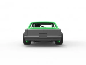 Carro de corrida vintage, modelo antigo, escala 1 a 25 Modelo de Impressão 3D