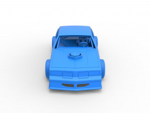 Vintage dirt late model race car Scale 1 to 25 Modèles 3D en vedette