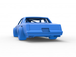 Vintage dirt late model race car Scale 1 to 25 Modèles 3D en vedette
