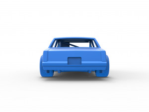 Vintage dirt late model race car Scale 1 to 25 Modèles 3D en vedette