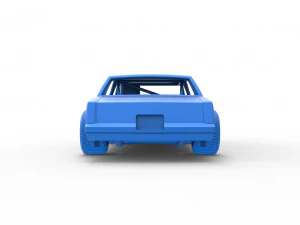 Carro de corrida vintage, modelo antigo, escala 1 a 25 Modelo de Impressão 3D