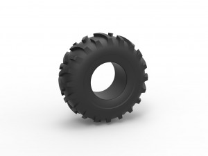 Offroad tire 122 Scale 1 to 25 Model do druku 3D