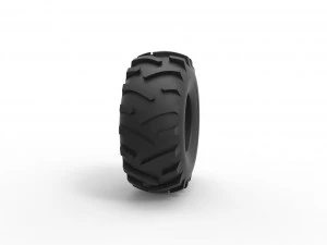 Offroad tire 122 Scale 1 to 25 3D Print Model