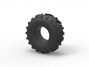 Offroad tire 122 Scale 1 to 25 3D Print Model