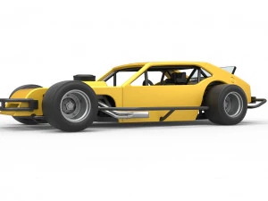 Stock car V2 modificado em asfalto vintage escala 1 a 25 Modelo de Impressão 3D