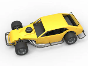 Stock car V2 modificado em asfalto vintage escala 1 a 25 Modelo de Impressão 3D