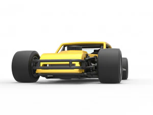 Stock car V2 modificado em asfalto vintage escala 1 a 25 Modelo de Impressão 3D