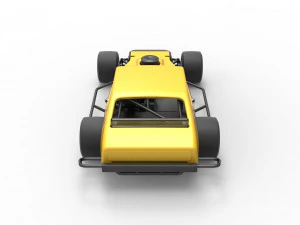 Stock car V2 modificado em asfalto vintage escala 1 a 25 Modelo de Impressão 3D