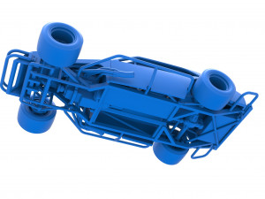 Vintage Asphalt Modified stock car V2 Scale 1 to 25 Modello di stampa 3D