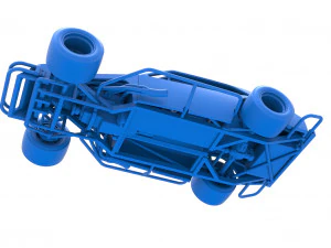 Stock car V2 modificado em asfalto vintage escala 1 a 25 Modelo de Impressão 3D