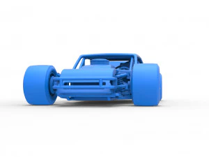 Stock car V2 modificado em asfalto vintage escala 1 a 25 Modelo de Impressão 3D