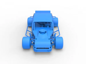 Stock car V2 modificado em asfalto vintage escala 1 a 25 Modelo de Impressão 3D