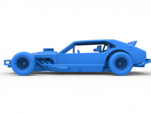 Vintage Asphalt Modified stock car V2 Scale 1 to 25 Modello di stampa 3D
