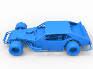 Vintage Asphalt Modified stock car V2 Scale 1 to 25 Modello di stampa 3D