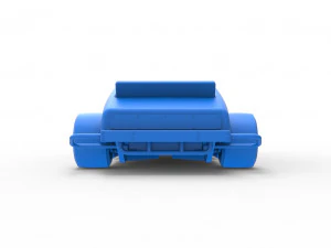 Stock car V2 modificado em asfalto vintage escala 1 a 25 Modelo de Impressão 3D