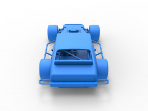 Vintage Asphalt Modified stock car V2 Scale 1 to 25 Modello di stampa 3D