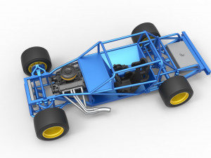 Vintage Asphalt Modified stock car Base Scale 1 to 25 3D Baskı Modeli