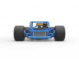 Vintage Asphalt Modified stock car Base Scale 1 to 25 3D Baskı Modeli