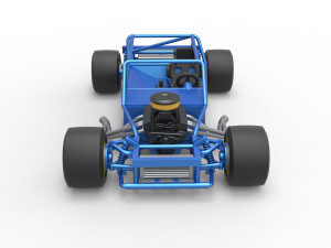 Vintage Asphalt Modified stock car Base Scale 1 to 25 3D Baskı Modeli