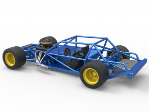 Vintage Asphalt Modified stock car Base Scale 1 to 25 3D Baskı Modeli