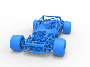 Vintage Asphalt Modified stock car Base Scale 1 to 25 3D Baskı Modeli